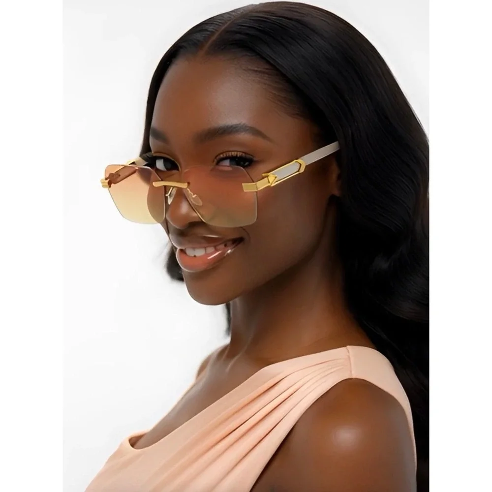 Luxury Sunglasses Women Fashion‎ Gradient Lens Vintage Sun Glasses Aviator UV400